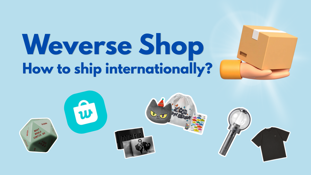 Come spedire gli ordini effettuati sullo store Weverse a livello internazionale.
